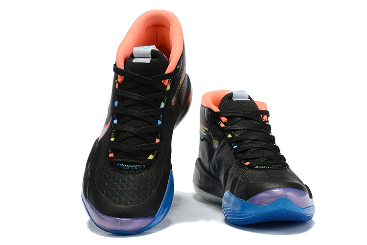 2020 Nike Kevin Durant XII Black Orange Blue Shoes